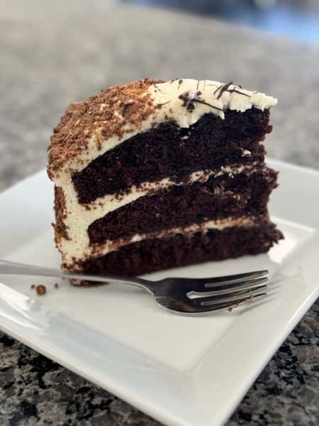 Chocolate Cream Cake Slice