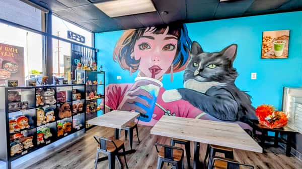 Mural art, toy displays