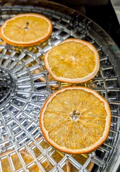 Dehydrated orange slices