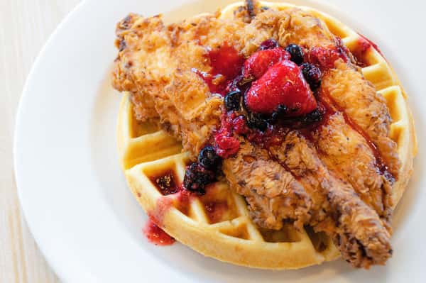 chicken and waffles