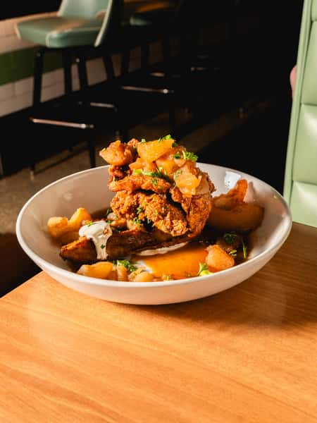 Fried Chicken & Latke Waffle (Or Pancake)