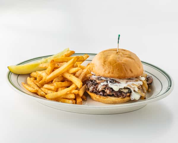 Mushroom, Swiss, & Avocado Burger