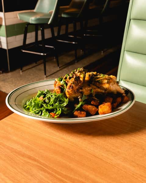 Half Roasted Lemon-Artichoke Chicken