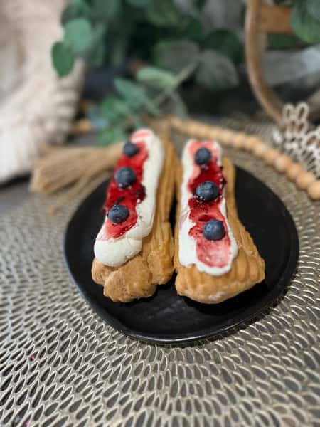 blueberry eclairs