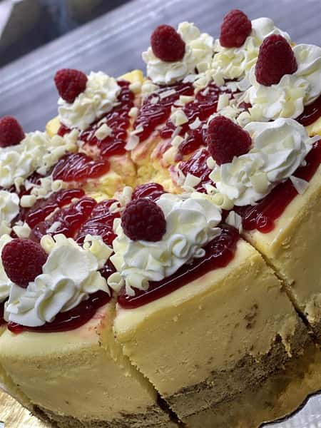 White Chocolate Raspberry Cheesecake