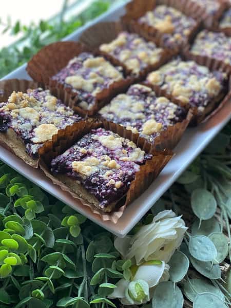 blueberry crumb bar