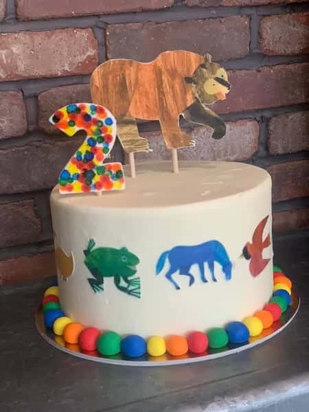 brown bear cake 