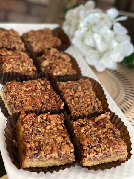 sticky pecan bars