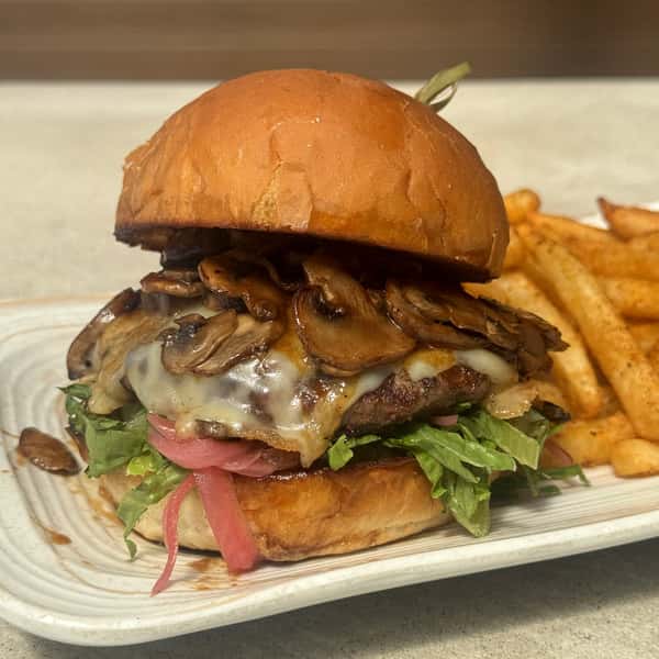 Mushroom Swiss Burger