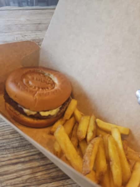 Plain Cheeseburger & Chips