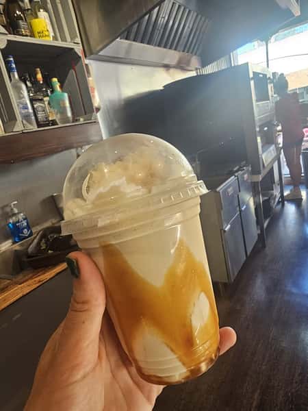 Banana Salted Caramel Milkshake