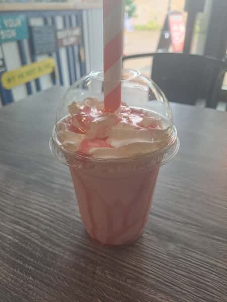 Strawberry White Choc Milkshake