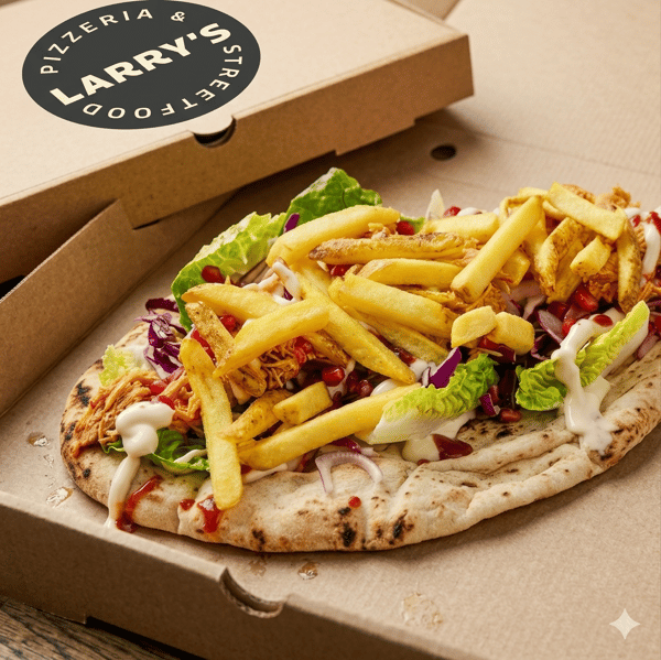 harissa chicken flatbread