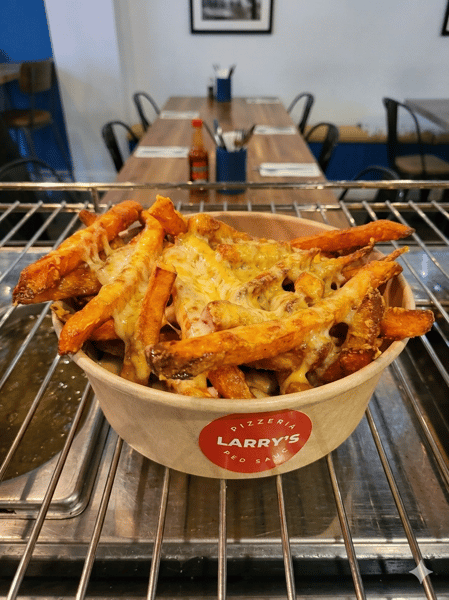 Cheesy sweet pot fries
