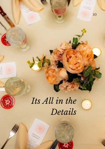 Private Dining Menus Page - Its All in the Details