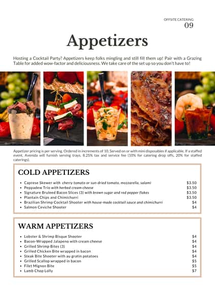 Catering Appetizers