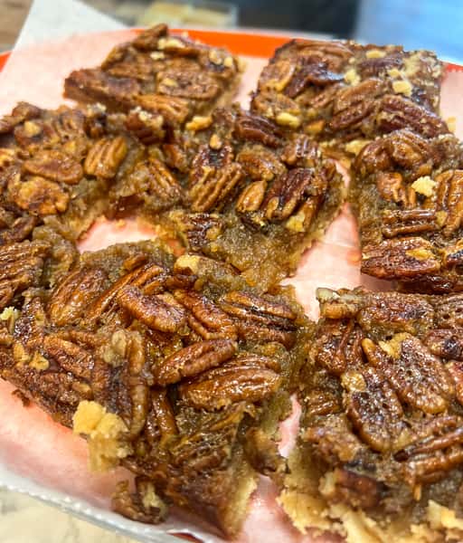 Thanksgiving Bourbon Pecan Pie Bar Tray