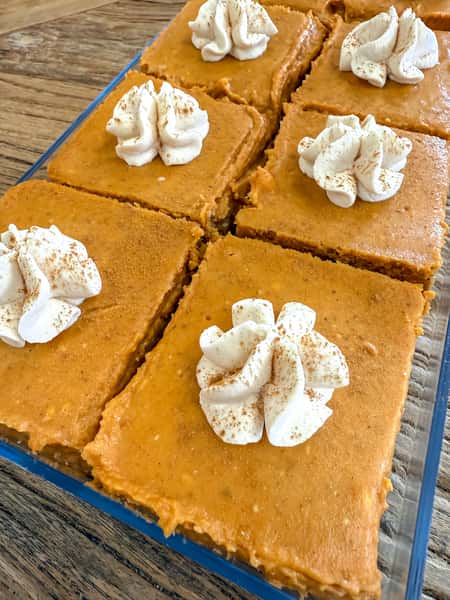 Thanksgiving Pumpkin Pie Bar Tray