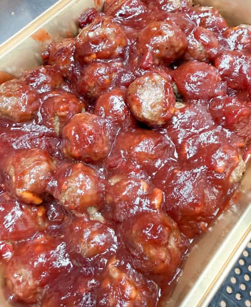 Cranberry Meatball Platter