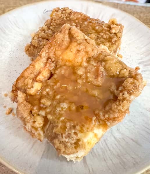 Thanksgiving Apple Caramel Cheesecake Bar Tray
