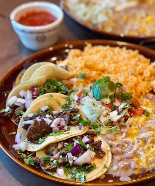 Carne asada street tacos