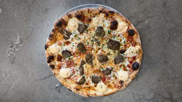 Meatball Pizza