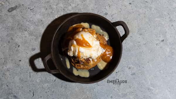 Brown Butter Sourdough Skillet Cookie
