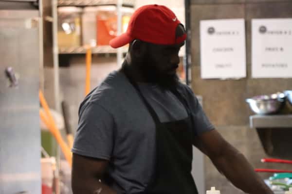 Man cooking