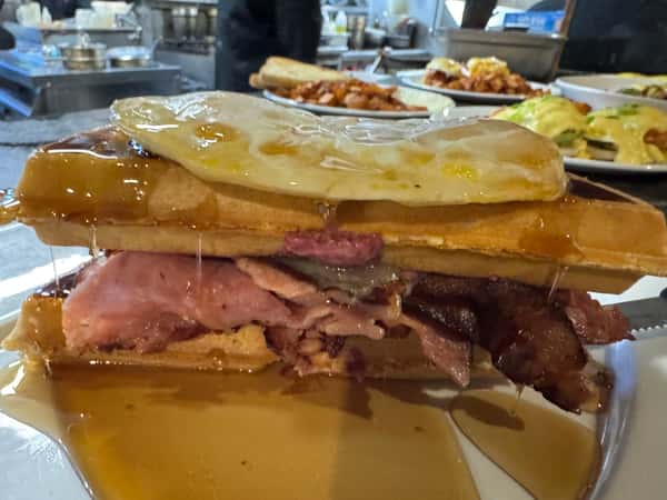 Waffle Monte Cristo