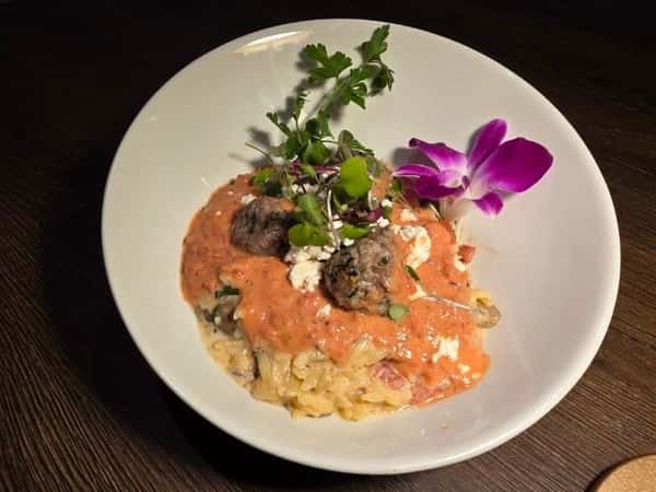 LAMB MEATBALLS ORZO BOWL