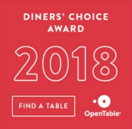 Open Table Diners Choice 2018