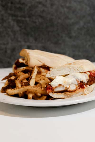 plate with a sandwich