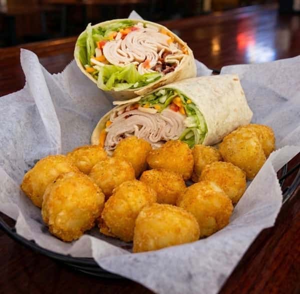Wrap with Tater Tots
