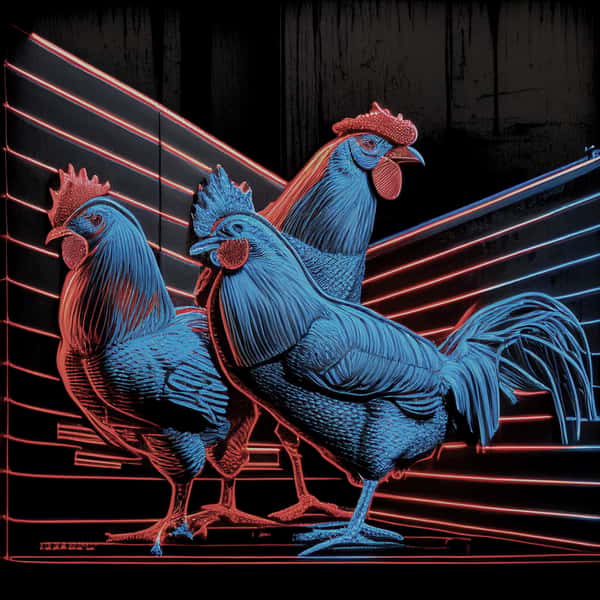 chicken blue