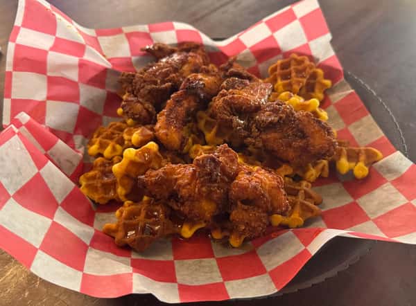 Chicken and Waffle Bites
