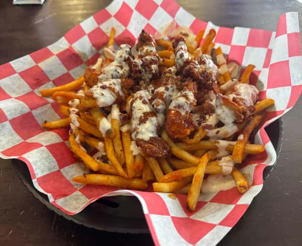 Buffalo Chicken Bacon Ranch Fries