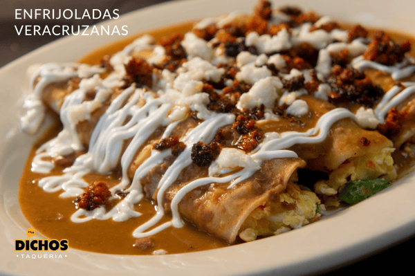 Enfrijoladas Veracruzanas