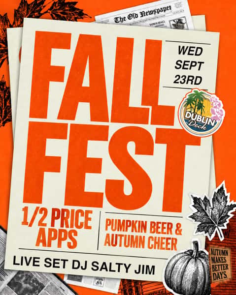 FALL FEST TODAY🍂 
Live set from @djsaltyjim 🪩
No Cover 😎