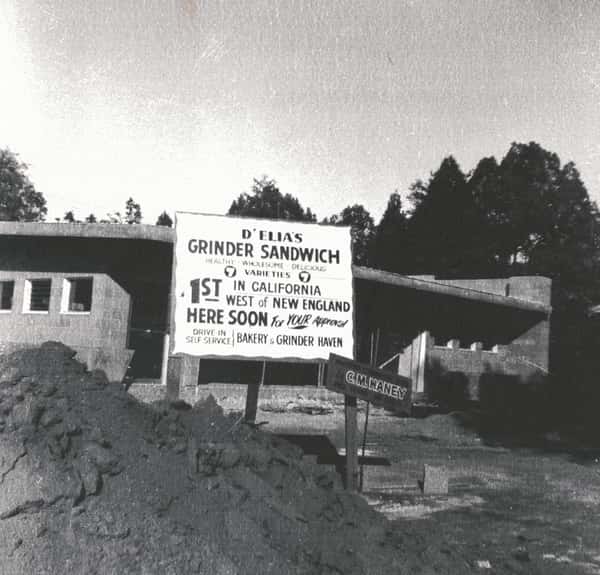 D'Elia's being built in 1955
