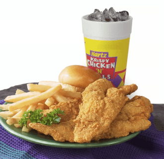#10 - 3 Pc Fish , Roll, Reg Side, Reg Drink