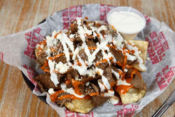 gyro meat and pita bread