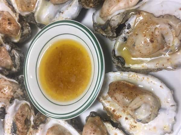 oysters on the half shell