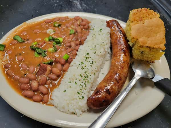 Red Beans Rice and Sausage Link