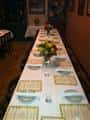 table setting with menus