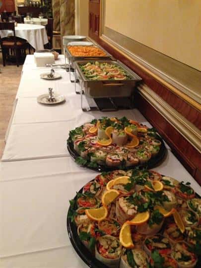 buffet table