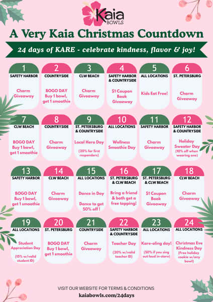 kaia kare calendar