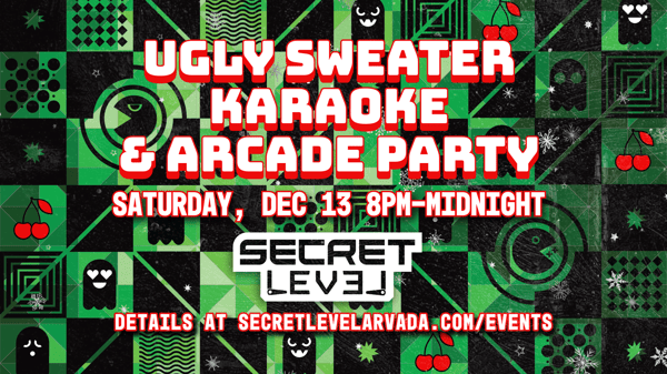 Ugly Sweater Karaoke event image (repeats information from event description)