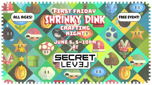 Shrinky Dink Crafting Night Flier (repeats info from event description)