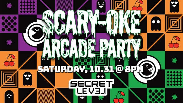 Scary-oke event flier (repeats info from event description)