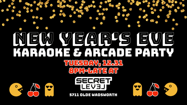 NYE Karaoke & Arcade Party Event Image